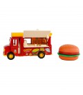 AUTO DIECAST FOODTRUCK HAMBURGER 11 CM LICHT EN GELUID