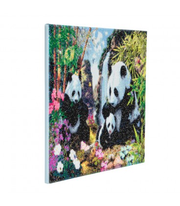 CRYSTAL ART PANDA MET FRAME 40 X 50 CM