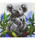 CRYSTAL ART KOALAS MET FRAME 30 X 30 CM