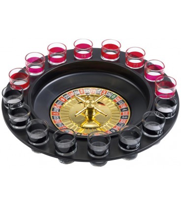 Party Roulette met shotglaasjes 16 stuks