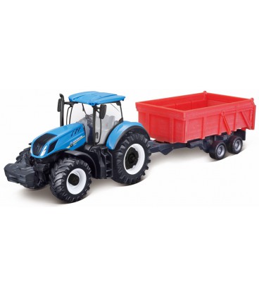 Tractor Bburago: New Holland T7.315 + trailer (18-31658