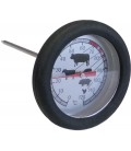 Vleesthermometer klokmaat 5,5cm lengte 12cm. met siliconenomhulsel