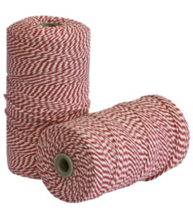 Rolladetouw 80m rood/wit