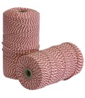Rolladetouw 80m rood/wit