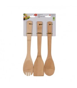 Spatelset bamboe 29,5cm set a 3 stuks