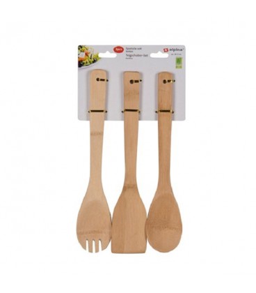 Spatelset bamboe 29,5cm set a 3 stuks