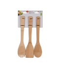 Spatelset bamboe 29,5cm set a 3 stuks