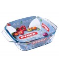 Pyrex braadslede vierkant 29x23cm (zonder grepen 23x23cm)