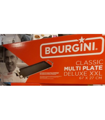 Bourgini grillplaat 67 x 27 cm gourmet classic multi plate XXL deluxe
