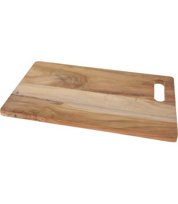 Snijplank teak met handvat 40x25x1,5cm