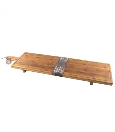 Serveerplank XXL bamboe 100x26x5,5cm