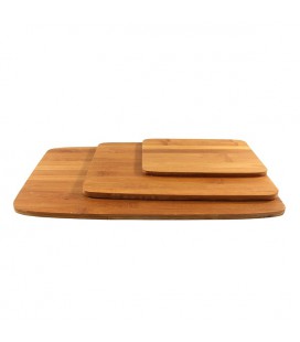 Snijplankenset bamboe 3-delig 20x15cm 28,5x20cm 38x23,5cm