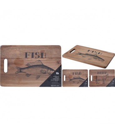 Snijplank Acacia hout beef of fish 36x24x1,5cm