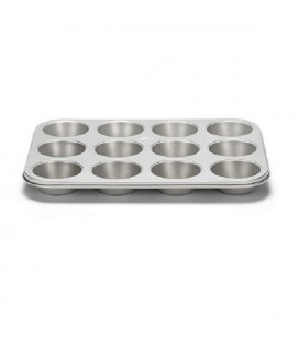 Patisse SilverTop muffinvorm 12-vaks antikleef 35x27cm