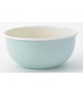 Hollandsch Pastel Emaille Mengkom 22 cm blauw