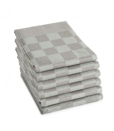 DDDDD Theedoek BBQ taupe 65x65cm 6 stuks