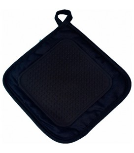 Pannenlap met silicone grip 19x19cm zwart