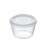 Pyrex Cook & Freez schaal glas met kunststof deksel 0,6L Ø12cm