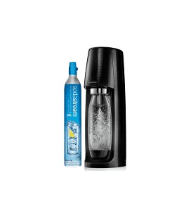 Sodastraem spirit zwart en fles