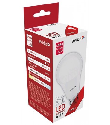 Avide LED Globe G60 12W E27 240° warmwit 3000K (1060 lumen) ABG27WW-12W-AP