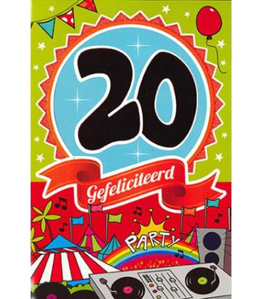 Leeftijdskaart 20 jaar