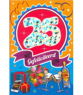 Leeftijdskaart 25 jaar