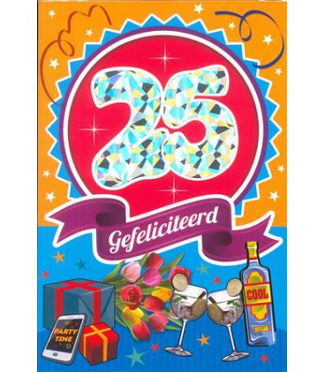 Leeftijdskaart 25 jaar