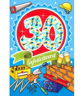 Leeftijdskaart 30 jaar