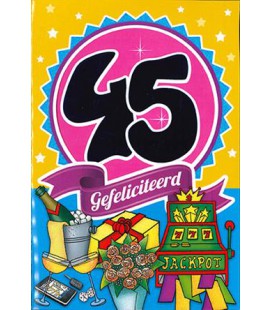 Leeftijdskaart 45 jaar