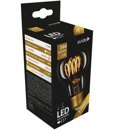 Avide LED lamp Soft Filament 5W E27 2700K 360LM