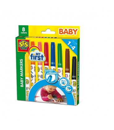 Ses My First - Baby markers 8 kleuren