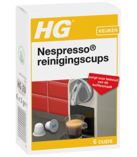 HG nespresso reinigingscups  6 cups van 3 gram