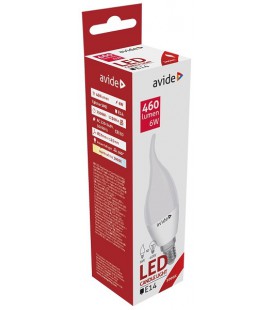 Avide LED Candle Flame E14 6W warmwit 3000K (460 lumen) ABC14WW-6W-FL