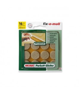 Fix-o-moll parketgl rond 22mm beige