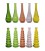 Vaas recycled glas H18cm (uitlopend) wordt assorti kleur geleverd