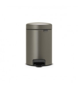 Brabantia Pedaalemmer newicon 3 ltr Platinum met kunststof binnenemmer