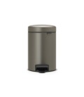 Brabantia Pedaalemmer newicon 3 ltr Platinum met kunststof binnenemmer