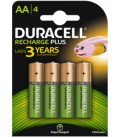 Duracell Recharge Plus 4xAA 1300mAh  HR06 oplaadbaar