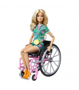 BARBIE FASHIONISTA EN ROLSTOEL BLOND