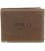 Portemonnee heren leder Wild donkerbruin: 12x2x95 cm