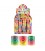Vrolijke regenboog spiraal 4,2 cm doorsnede (5 cm groot)