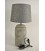 Lampvoet Aardewerk ''Rond'' D15 H39cm Grijs