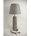 Lampvoet Aardewerk ''smal'' D14 H50cm Grijs