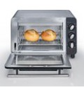 Mini Bak en toast oven  14 liter zwart /zilver 1200 watt