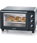 Mini Bak en toast oven  14 liter zwart /zilver 1200 watt