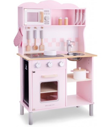 Aanhankelijk keuken Verleden keukentje New Classic Toys modern: roze: 99x60x30 cm (11067) - leverbaar  mei - Babykadowinkel Ukkie Shop