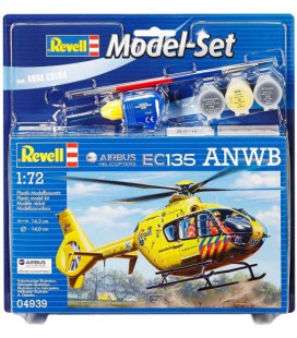 bouwmodel Set Airbus Heli EC135 ANWB Revell: schaal 1:72 (64939)