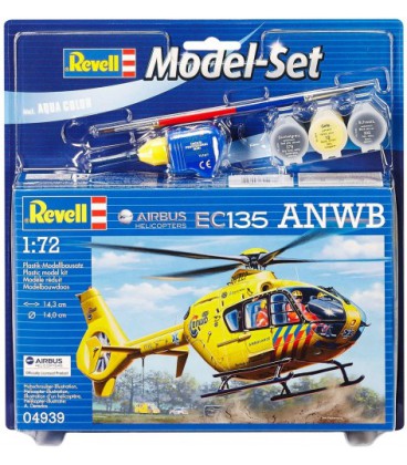 bouwmodel Set Airbus Heli EC135 ANWB Revell: schaal 1:72 (64939)