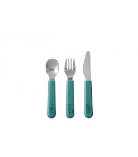 Kinderbestekset Mepal Mio 3-delig - deep turquoise