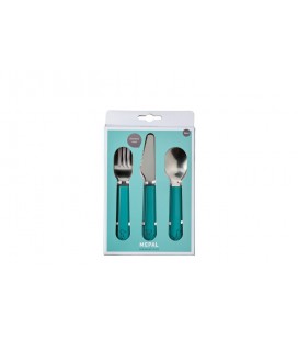 Kinderbestekset Mepal Mio 3-delig - deep turquoise